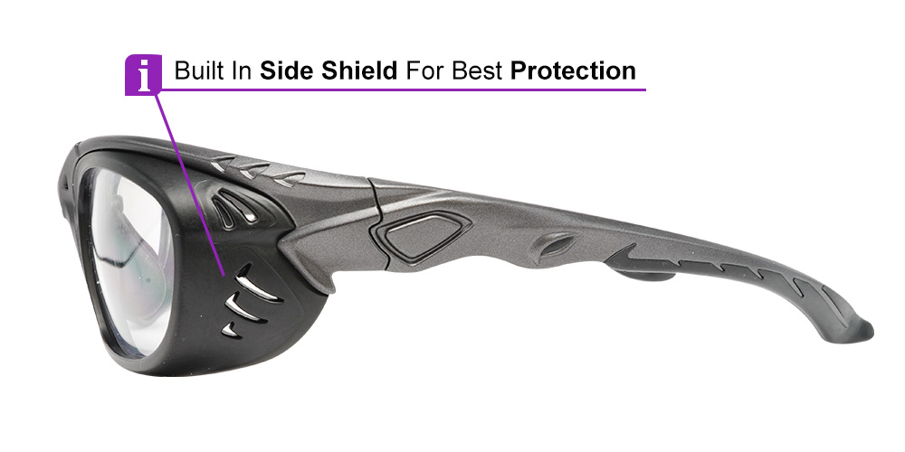 Mx Denali Z87 Safety Glasses - ANSI Z87.1 and CSA Z94.7 Certified