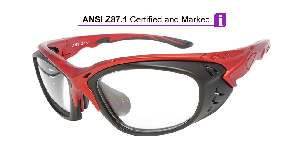 Mx Logan Wrap Around Safety Glasses - ANSI Z87.1 and CSA Z94.7 Certified