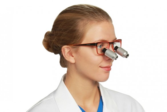 High Power Prismatic Dental Surgical Loupes TTL 5.5x