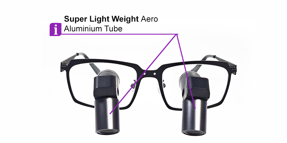 ErgoFusion Prismatic Dental Surgical Loupes  TTL 6.5x