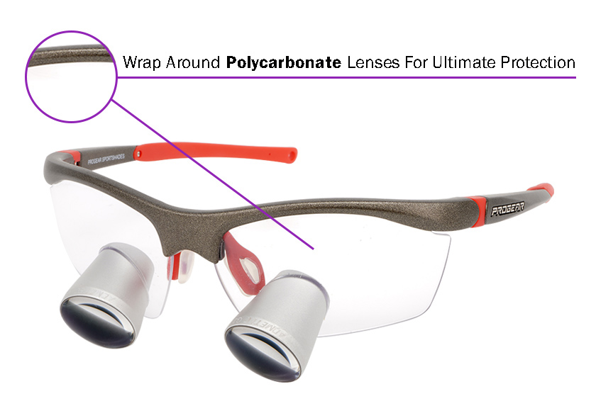 Expanded Field Dental Surgical TTL Loupes and Headlight  3.0x