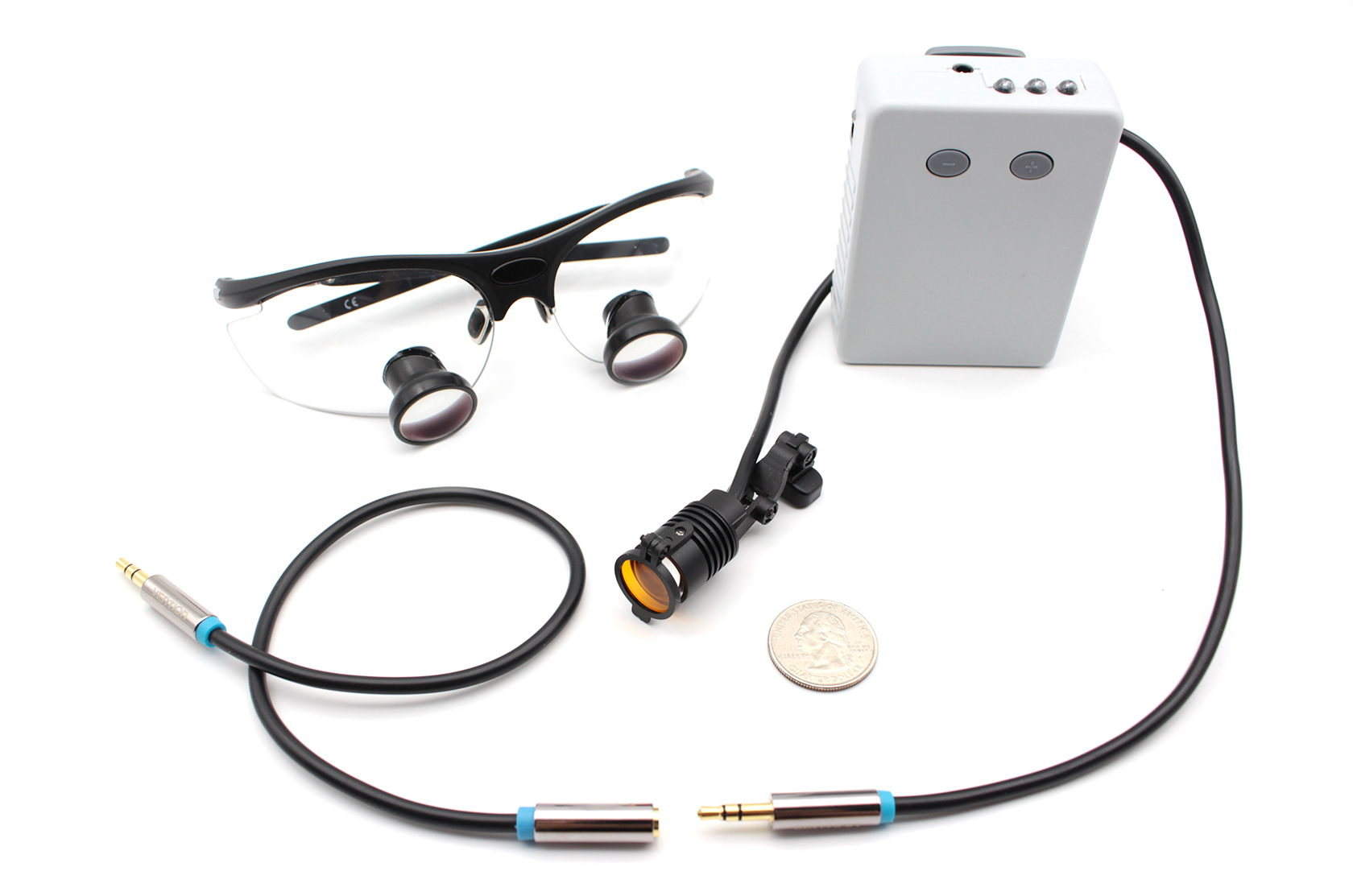  Dental  Loupes and Headlight Micro TTL 2.5x, Save $100