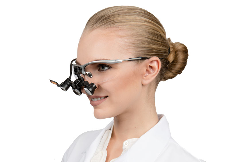 Ultra Micro Flip-Up Loupes 3.5x | 50% Larger Vision Depth and Viewing Field | Super Light Weight
