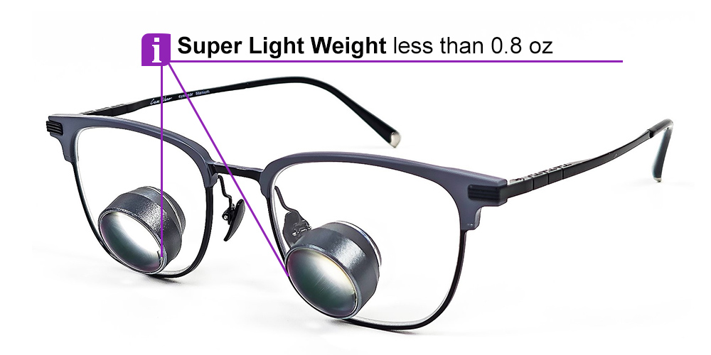 Ultra View Mini Dental Surgical TTL Loupes 3.0x | Super Light | Large Field